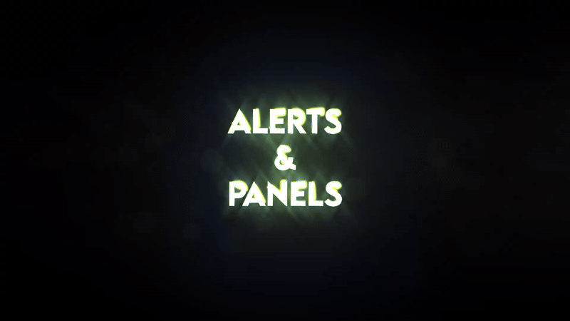 Alerts & Panels